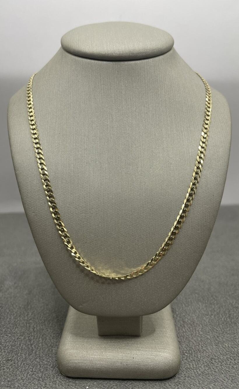 14K Yellow Gold Curb Link Chain (26087)